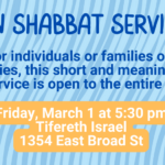Inclusion Shabbat (Winter/Spring 2023)